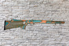 Boyds Featherweight Teal, Orange Stock Savage B-Mag 17WSM Bull Barrel Rifle