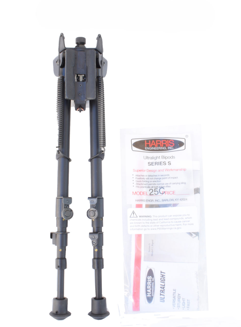 Harris 1A2-25C 13.5-27" Friction Locking Legs Bipod