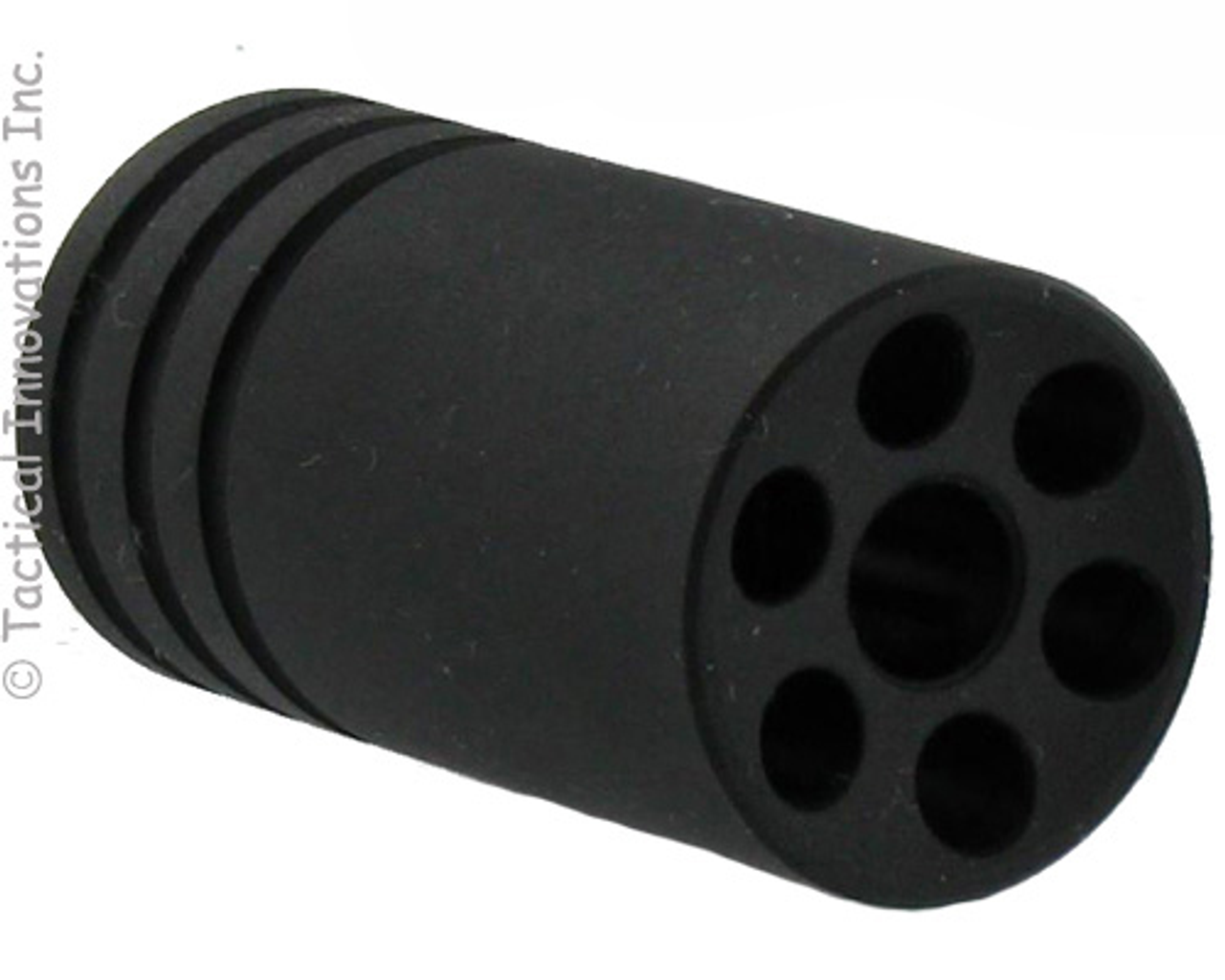 Pike Arms Matte Black .920" OD 1/2x28 TPI .22LR 6-Hole Flash Hider