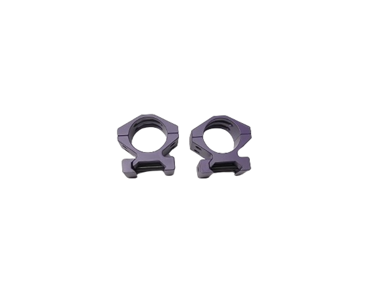 Pike Arms Billet Aluminum Low Profile 1" Purple Scope Rings Rimfire Rifle Cerakote