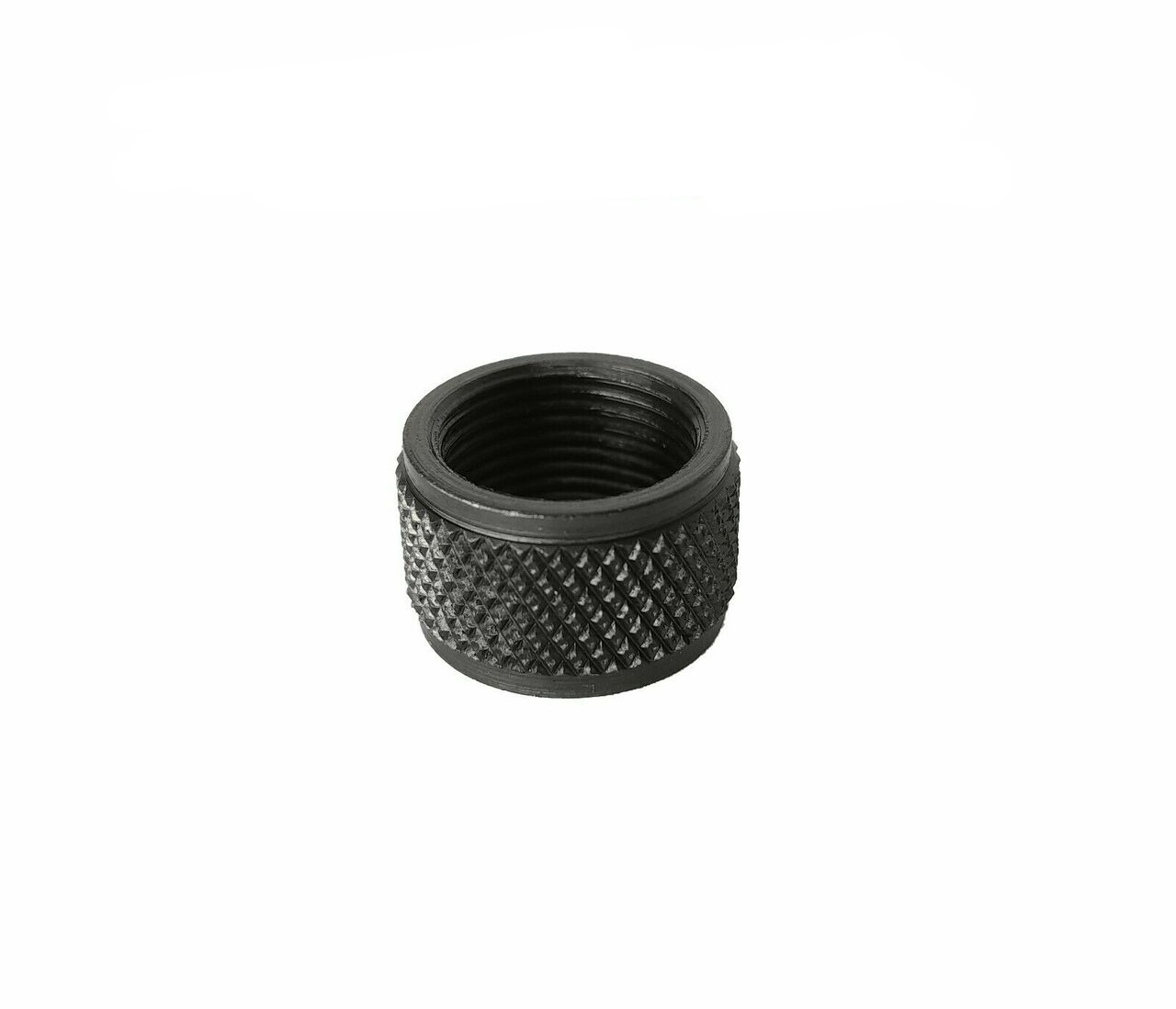 Pike Arms 1/2x28 TPI 400 OAL Knurled Thread Protector for Walther P22 Blued