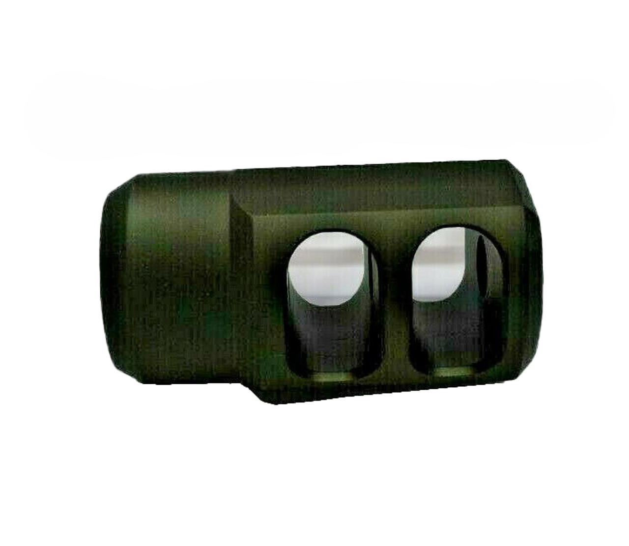 Pike Arms Olive Drab 1/2x28 TPI M110 .22LR Muzzle Brake Flash Hider for .920" Bull Barrels