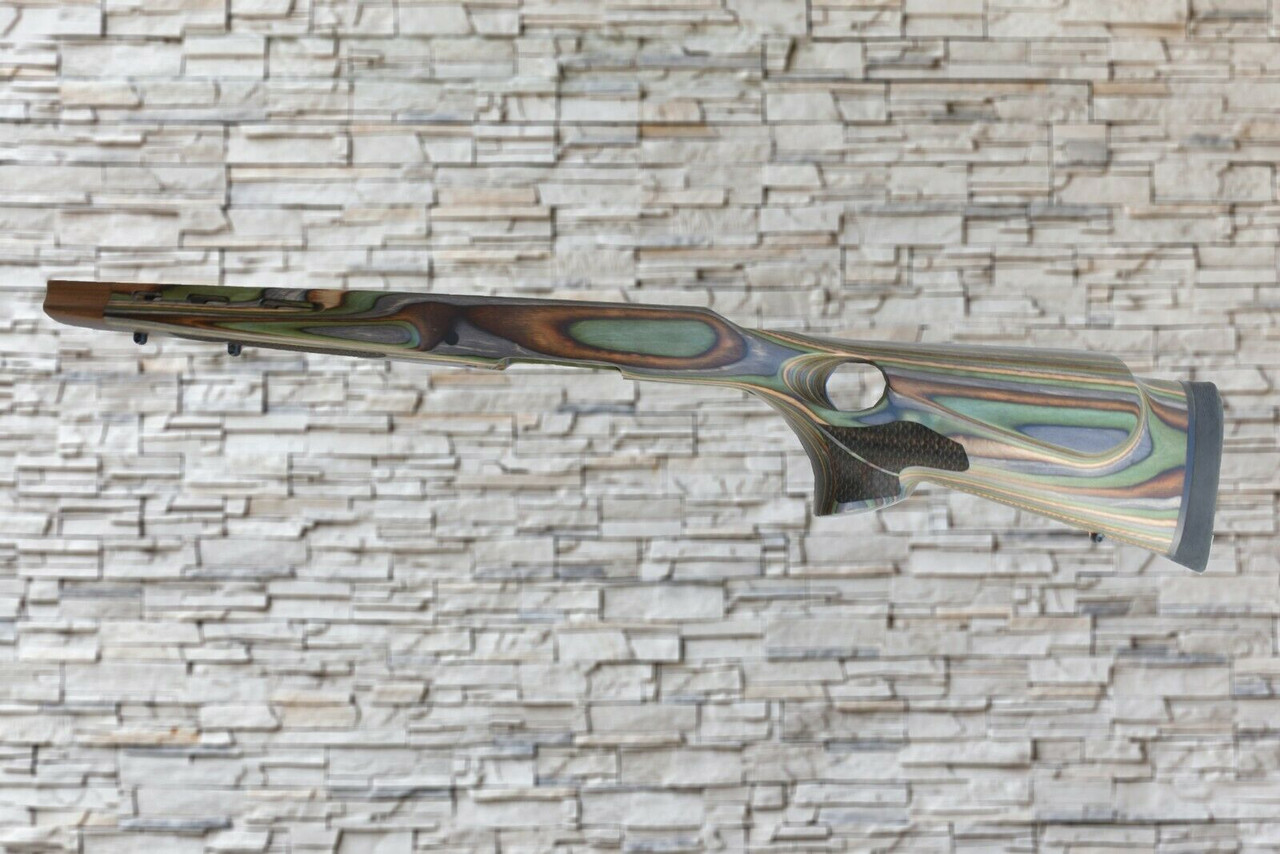 Boyds Featherweight Camo, Scale Texture, Walnut Tip Stock Ruger American Short Action Rifle