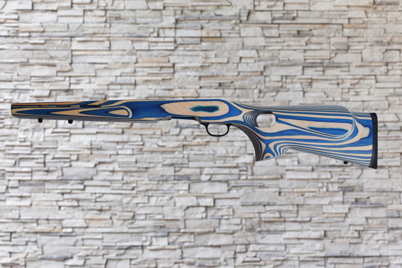 Boyds Featherweight Blue, Natural Stock Savage B-Mag 17WSM Bull Barrel Rifle