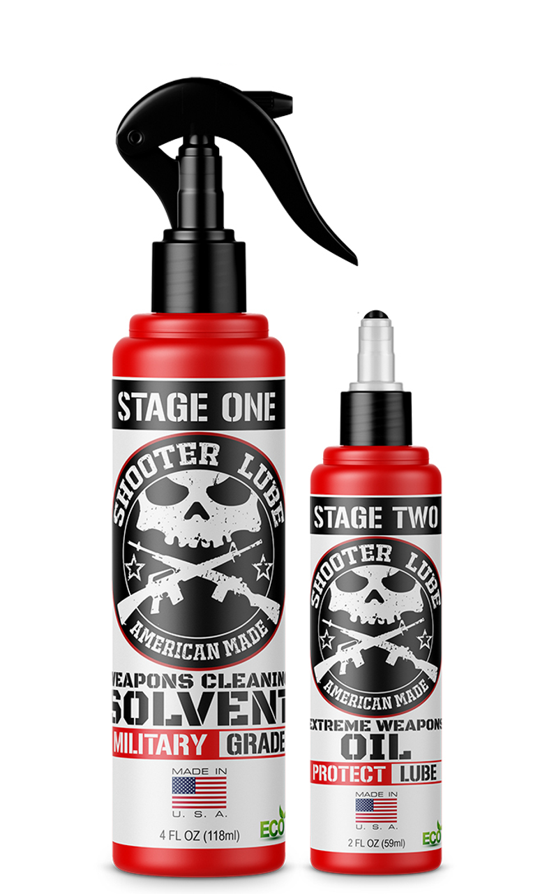 Shooter Lube Combo 8 OZ Weapons Cleaning Solvent,  2 OZ Weapons Oil