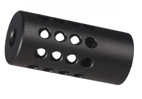 Volquartsen Black SS .920" OD 1/2x28 TPI .22LR 32 Hole Compensator