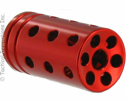 Pike Arms Red .920" OD 1/2x28 TPI .22LR Flash Hider Compensator