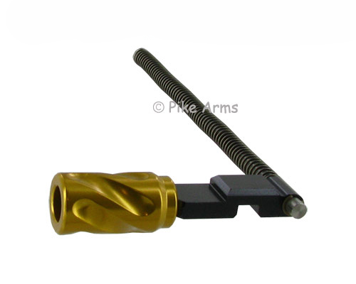 Pike Arms Gold Spiral Charging Handle Assembly For Ruger 10/22