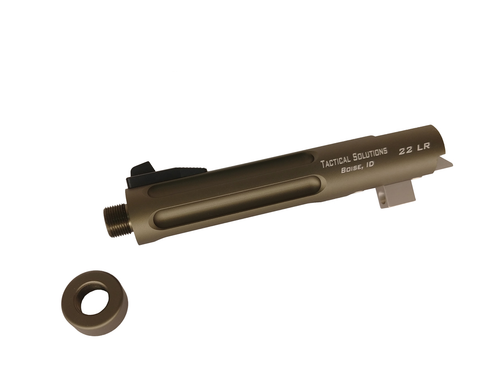 Tactical Solutions 5.5" Threaded OD Green Fluted Trail-Lite Barrel