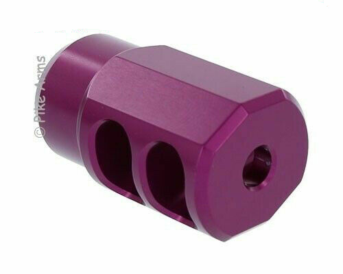 Pike Arms Purple 1/2x28 TPI M110 .22LR Muzzle Brake Flash Hider for .920" Bull Barrels