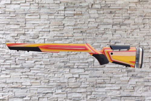 Boyds At-One Red, Yellow, Natural Stock Ruger 10/22, T/CR22 Bull Barrel Rifle