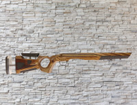 Boyds At-One Thumbhole Nutmeg Stock Savage B-Mag 17WSM Tapered Barrel Rifle