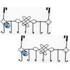 BOGO25 Over the Door Decorative Hangers, Set of 2