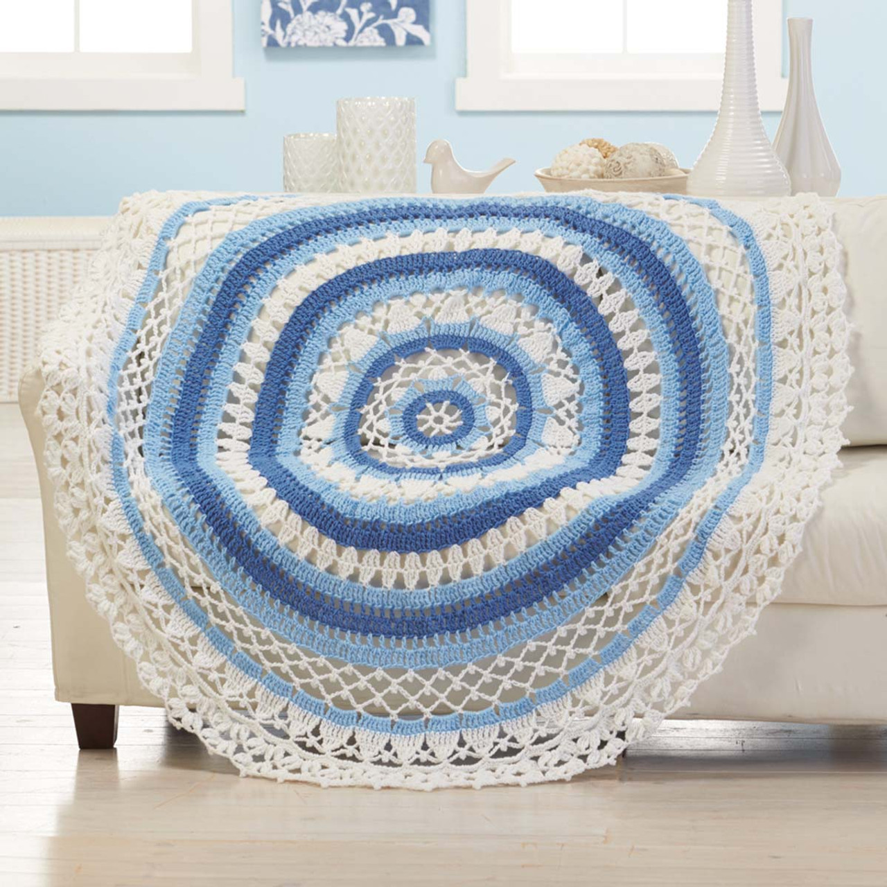 Herrschners Going in Circles Baby Blanket Crochet Yarn Kit