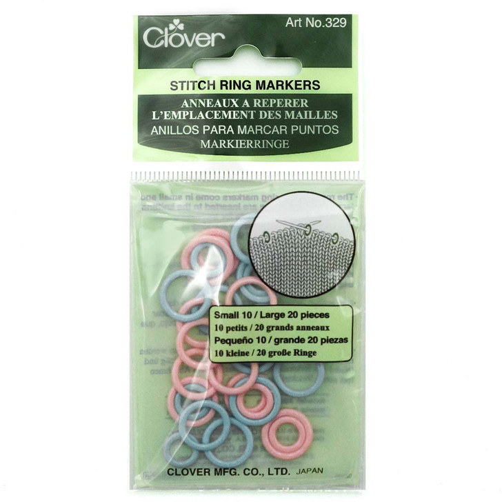 Clover Stitch Marker Rings Accessory