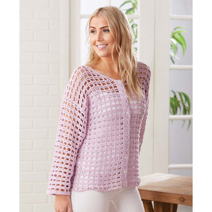 Willow Yarns Chained Cardi Crochet Pattern
