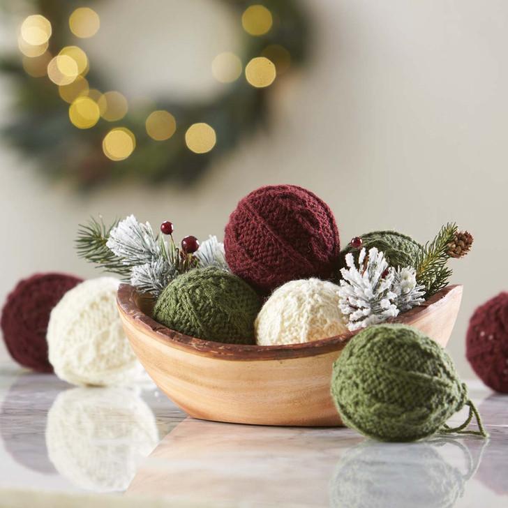 Noel Cable Ornaments Knit Pattern Page Kit