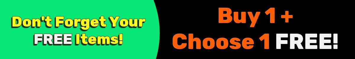 BOGO - Buy One, Get One Free - Don't Forget to Choose Your Free Items!