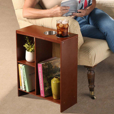 Walnut Slim End Table