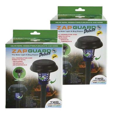 Zap Guard Solar Powered Light & Bug Zapper Set