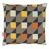Opulent Geometric Design Velvet Cushion - Kolonne Latte