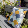 Water Resistant Garden Cushion - Scandi Hills Mustard