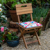 Set of 2 Water Resistant Garden Seat Pads - Midsummer Morning Floral