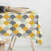 Water / Stain Resistant Indoor Tablecloth - Scandi Hills Yellow Geometric - Available in 7 Lengths