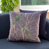 Luxury Super Soft Velvet Cushion - Peacock Grey - Available in 2 Sizes