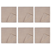 Celina Digby Luxury Stonewashed 100% Linen Napkin Sets (40 x 40cm) - Stone (Beige)