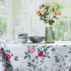 Celina Digby Luxury Eco-Friendly Recycled Linen-Like Fabric Tablecloth -  Rose Garden Natural - Available in 6 Sizes