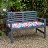 Water Resistant Garden Outdoor Bench Seat Pad - Midsummer Morning Floral (Available in 2-Seater or 3-Seater Size)