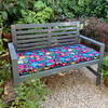 Water Resistant Garden Outdoor Bench Seat Pad - Midsummer Night (Available in 2-Seater or 3-Seater Size)