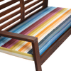 Water Resistant Garden Outdoor Bench Seat Pad - Pixel Stripes (Available in 2-Seater or 3-Seater Size)