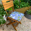 Set of 2 Water Resistant Garden Seat Pads - Magnolia Grey (Available in 3 Sizes)