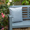 Water Resistant Garden Cushion -  Silver Grey - Available in 3 Sizes, Square & Rectangular