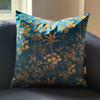 Luxury Velvet Cushion - Rainforest Teal, Available in 3 Sizes, Square and Rectangular