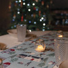 Luxury Christmas Linen-Like Table Runner - Snowy Day - Available in 3 Lengths