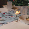 Luxury Christmas Linen-Like Table Runner - Snowy Day - Available in 3 Lengths