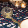 Christmas Water & Stain Resistant Indoor & Outdoor Tablecloth - Robin & Berries Navy