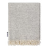 Luxurious 100% Wool Herringbone Blanket - Ash Grey