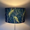 Luxury Soft-Touch Velvet Lampshade - Available for Ceiling Light, Standard Lamp or Table Lamp - Peacock Navy