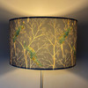 Luxury Soft-Touch Velvet Lampshade - Available for Ceiling Light, Standard Lamp or Table Lamp - Peacock Grey