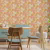 Retro 1960s Style Non-Woven Wallpaper - Flower Power (SLIGHT DAMAGE TO FIRST 1 METRE)