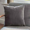 Luxury Super Soft Velvet Cushion - Silver Grey - Available in 3 Sizes Square and Rectangular