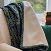 Super Luxury Thick Soft Blanket, Throw, Bedspread, Knee Blanket - Available in 3 Sizes - Ferns Floral