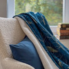 Super Luxury Thick Soft Blanket, Throw, Bedspread, Knee Blanket - Available in 3 Sizes - Peacock Pacific Blue