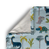 Soft, Warm and Cosy Children's Dinosaur Fleece Blanket - Dino Days Blue