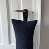 Sherpa Fluffy Draught Excluder - Available in 2 Sizes - Navy Blue