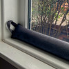 Soft Velvet Window and Door Draught Excluder, Filled with Buckwheat Hulls, Made to Desired Custom Length - Available in 3 Colours